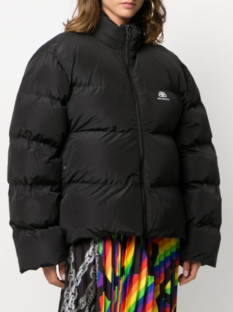 balenciaga puffer coat womens