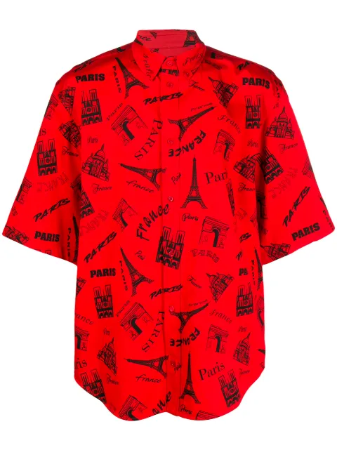 Balenciaga Paris Resto short-sleeved shirt