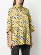 Balenciaga camisa con estampado de cadenas y cuadros