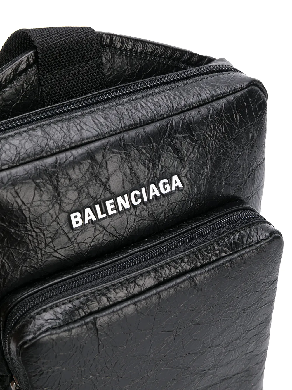 Balenciaga Men's Explorer Crossbody Messenger Bag Denim - Blue