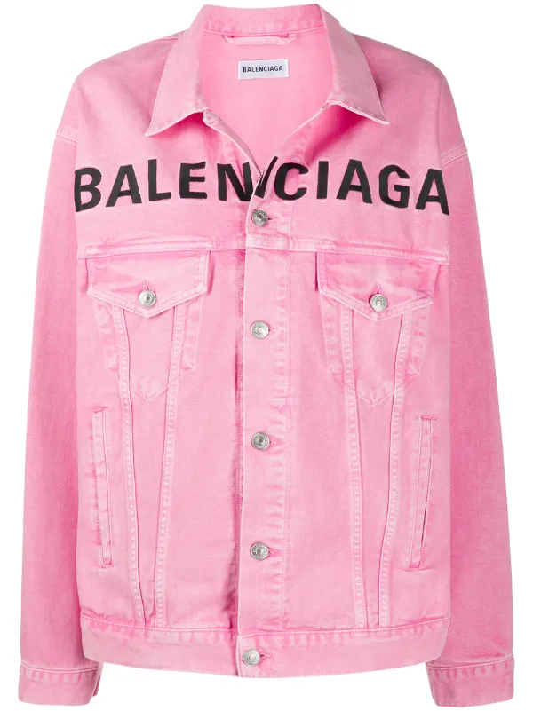 Balenciaga Embroidered Logo Jacket - Farfetch