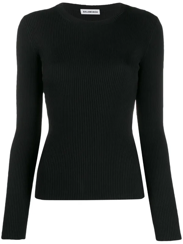 ribbed knitted jumper