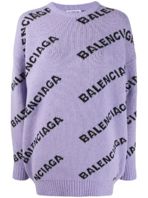 lilac balenciaga sweater