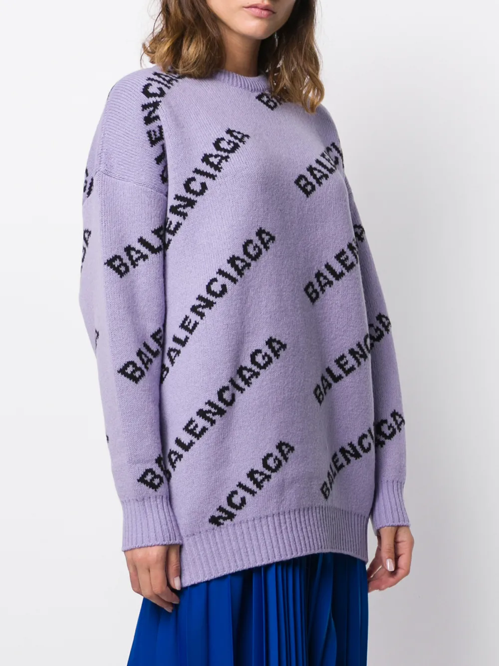 balenciaga purple jumper