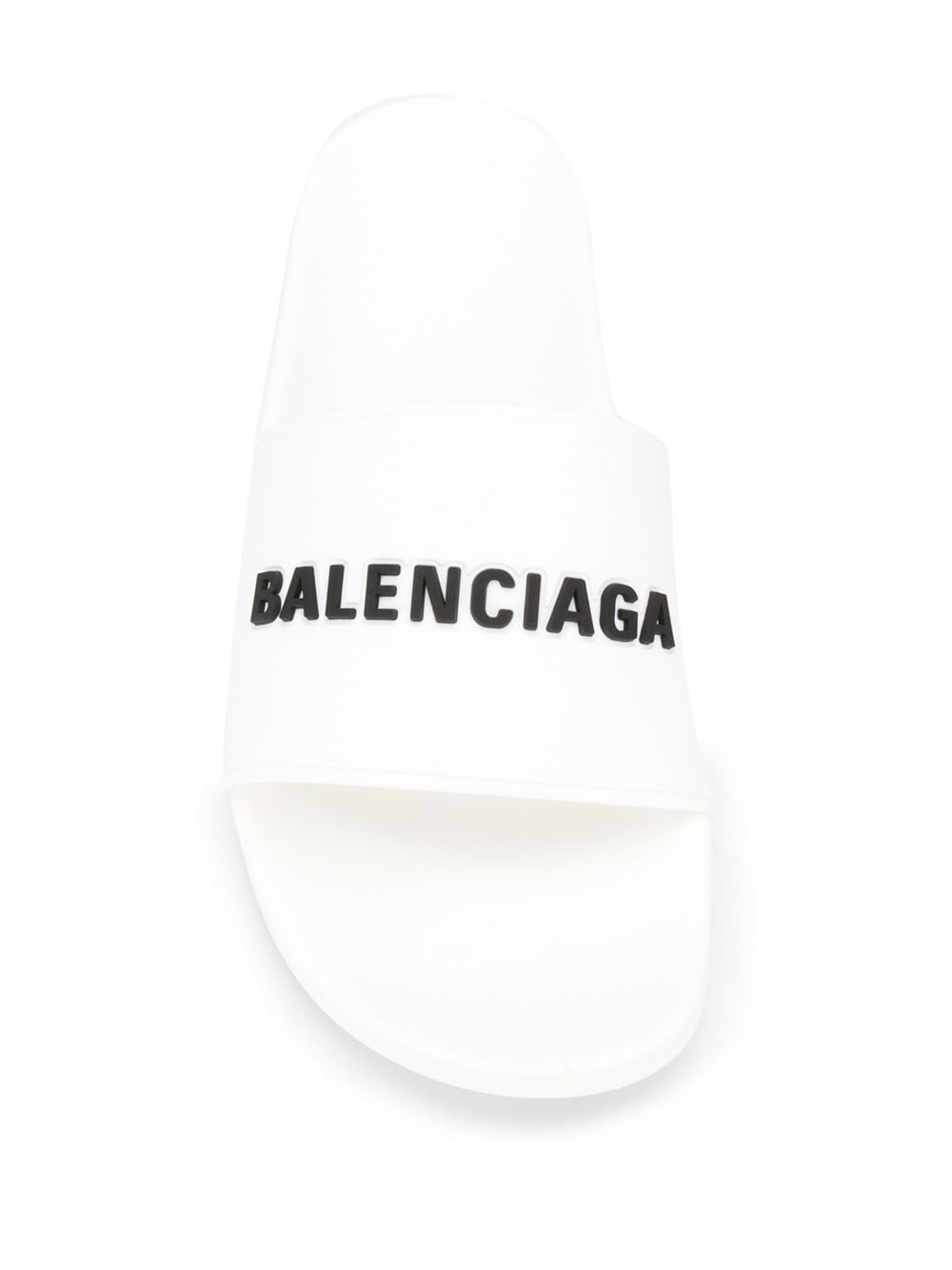 фото Balenciaga шлепанцы с тисненым логотипом