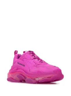 pink balenciaga shoes triple s