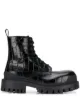 Image 1 of Balenciaga Strike L20 crocodile effect chunky boots
