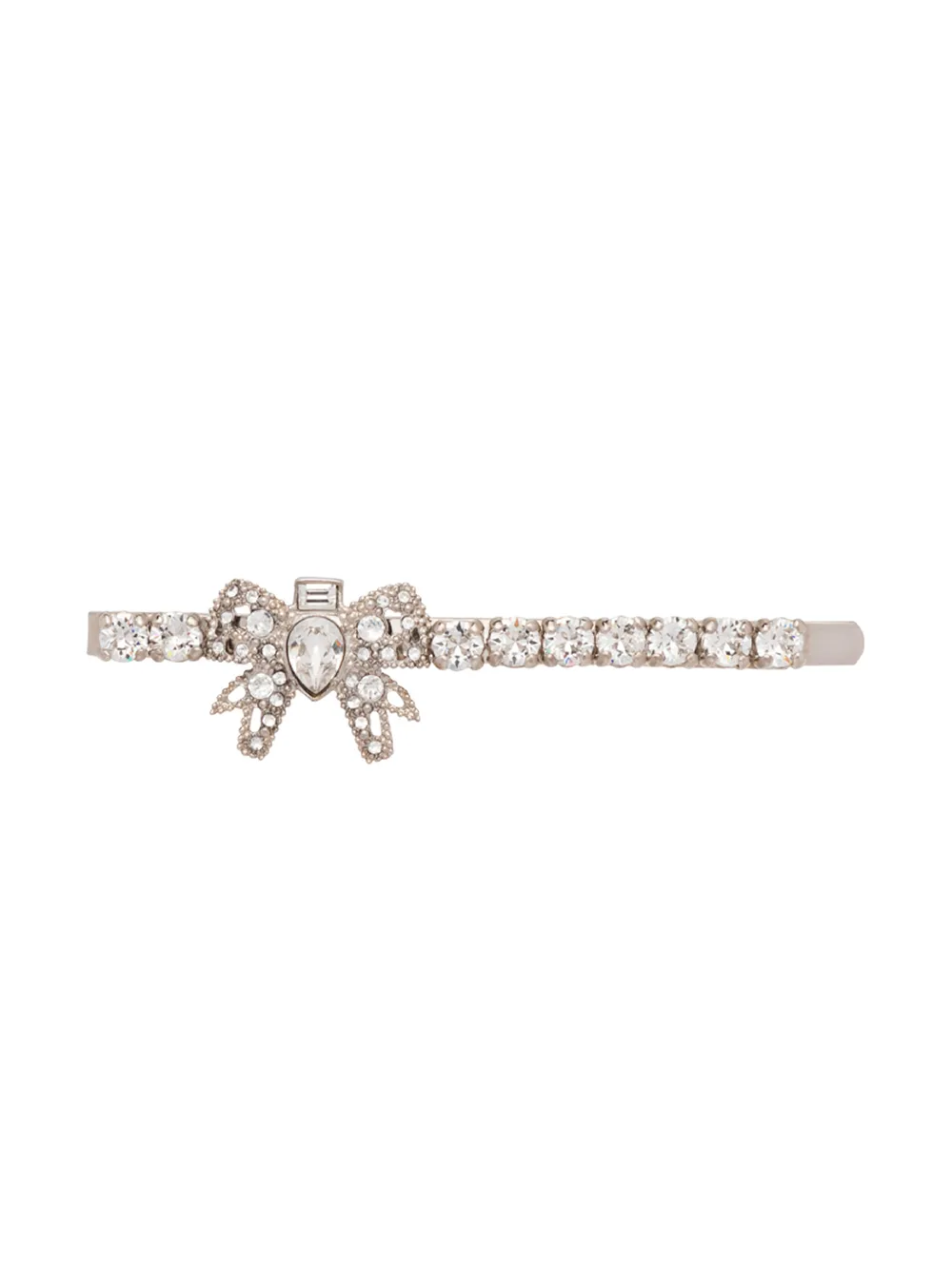 

Miu Miu crystal embellished hair clip - Silver