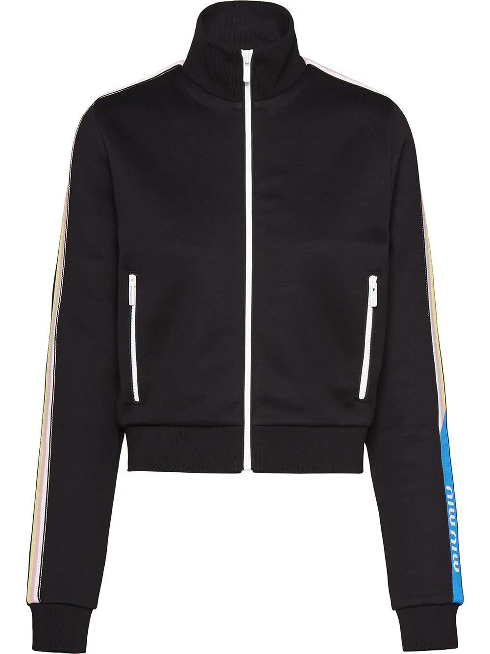 Miu Miu Trainingsjacke Mit Reißverschluss 4vekI ke4K8 Miu Miu Trainingsjacke Mit Reißverschluss 4vekI ke4K8