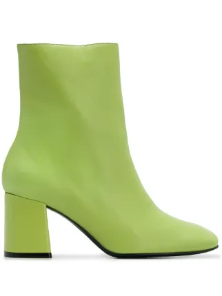 green block heel boots