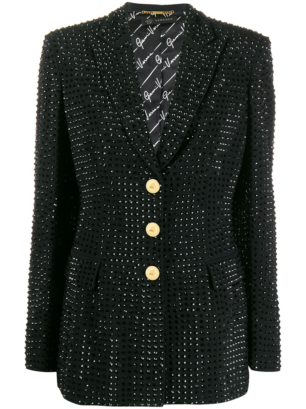 VERSACE CRYSTAL DETAIL BLAZER