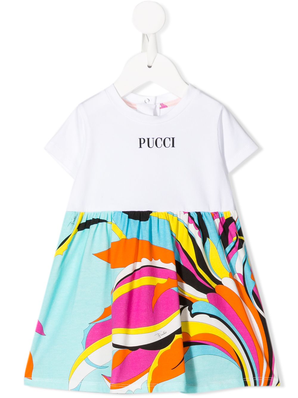 фото Emilio pucci junior платье с контрастной юбкой