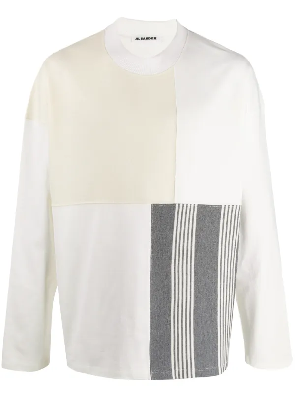 Jil Sander パッチワーク スウェットシャツ Farfetch