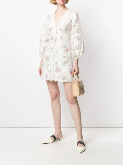 Zimmermann Zinnia scallop mini dress 