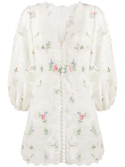 Zinnia scallop mini dress | ZIMMERMANN 