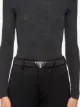 Prada logo plaque buckle belt
