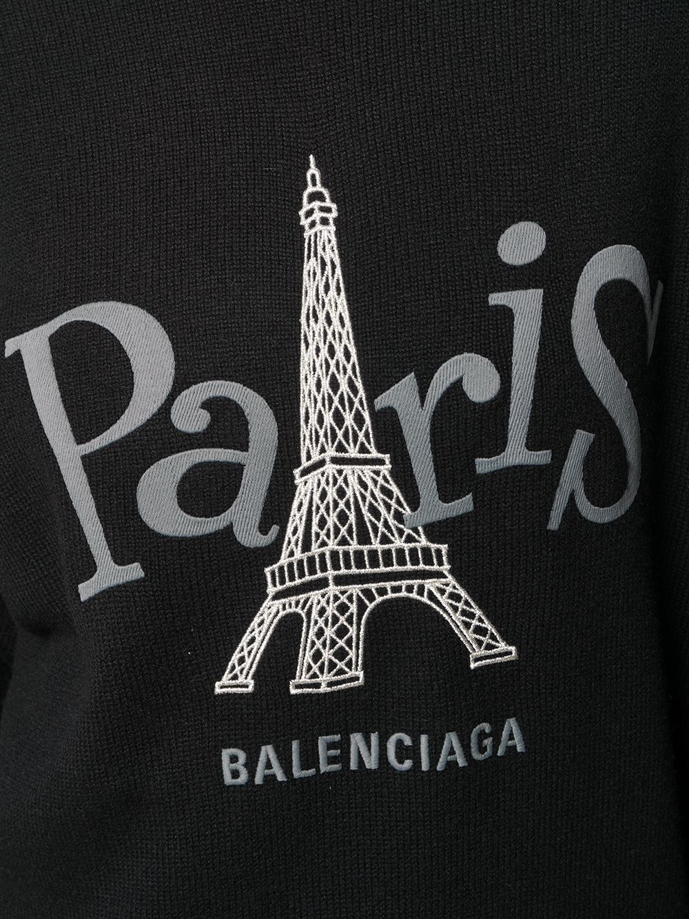 фото Balenciaga джемпер paris joy с круглым вырезом