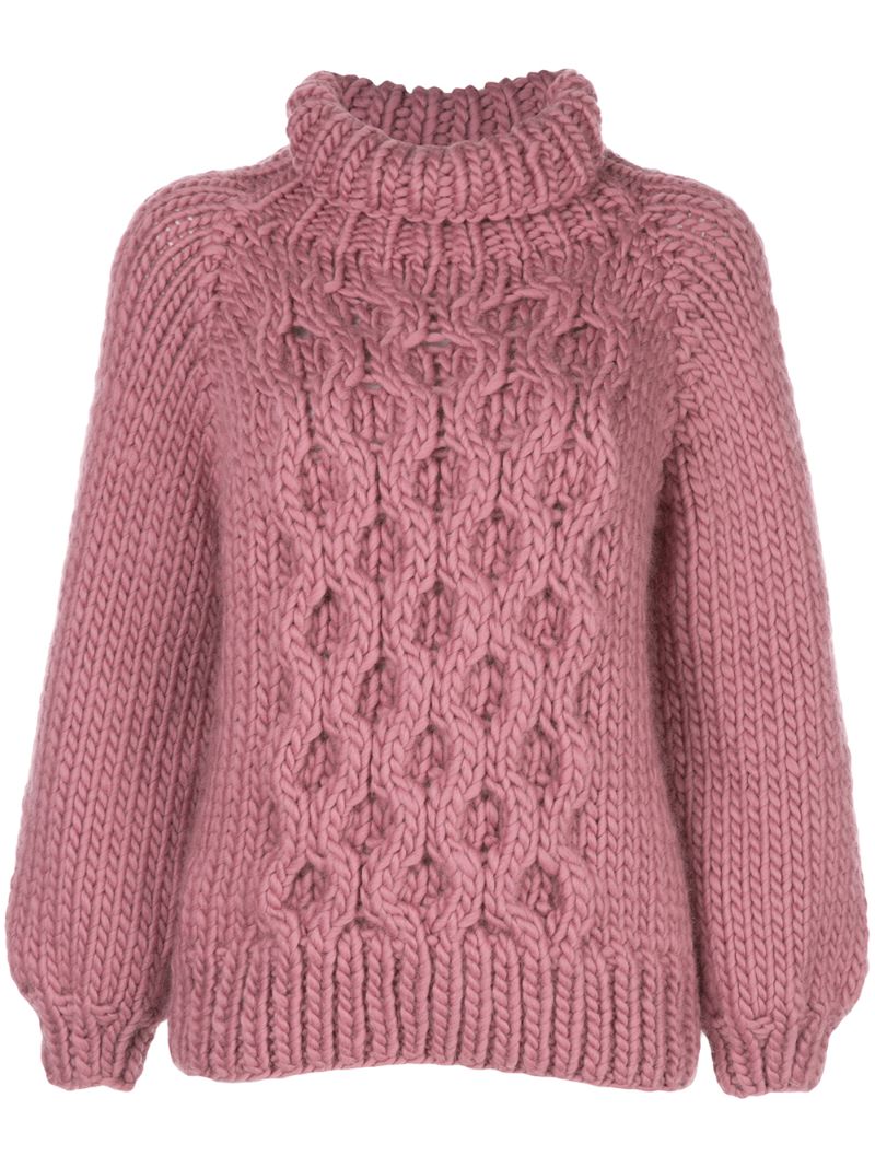 I Love Mr Mittens Honey Comb-knit Jumper In Rose | ModeSens