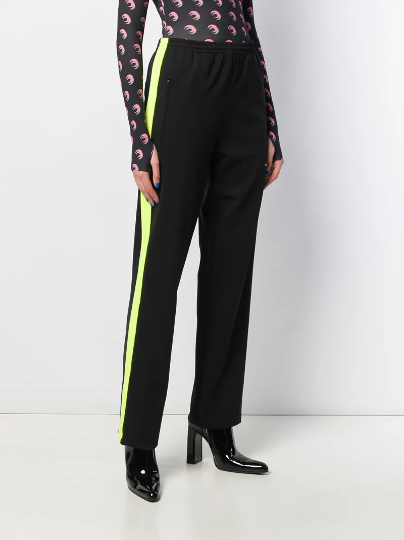 Balenciaga High-rise Track Pants In Black
