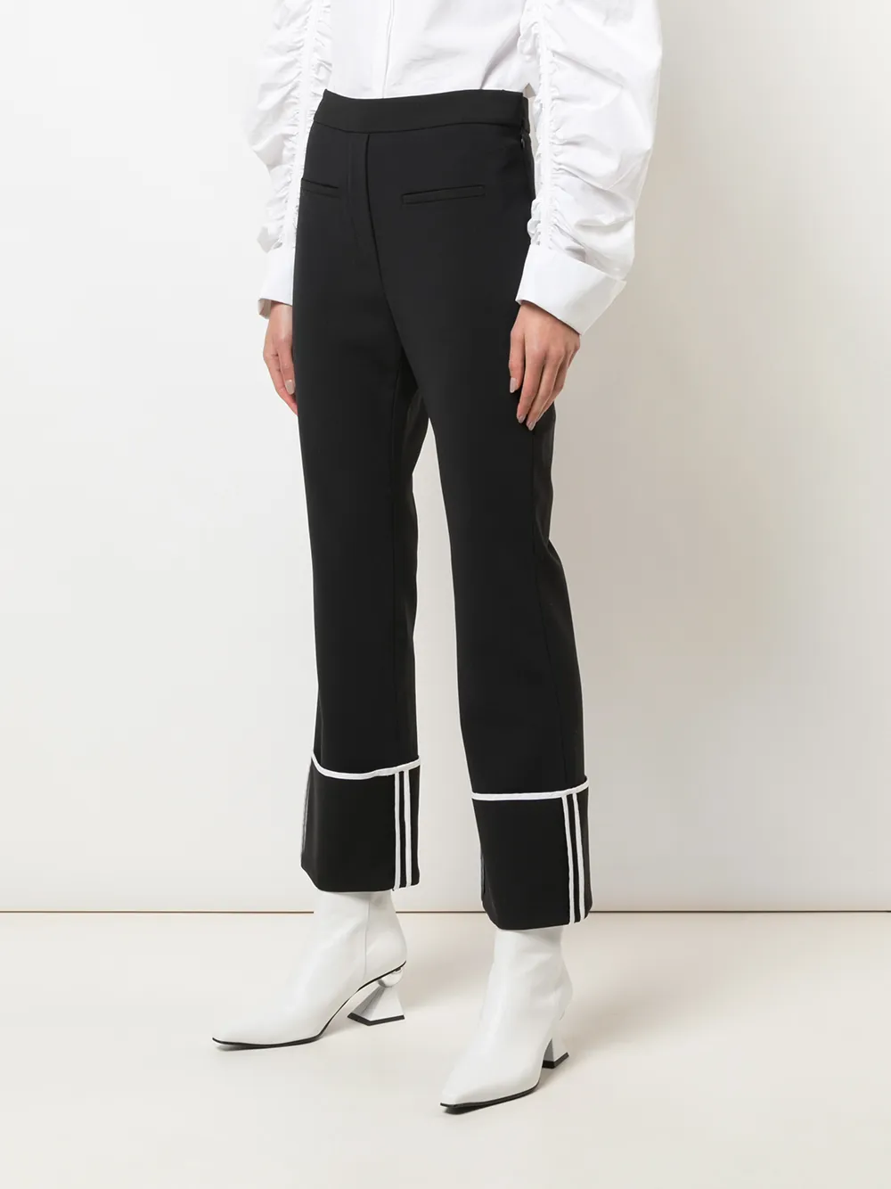 Ellery Broek met manchetten Zwart