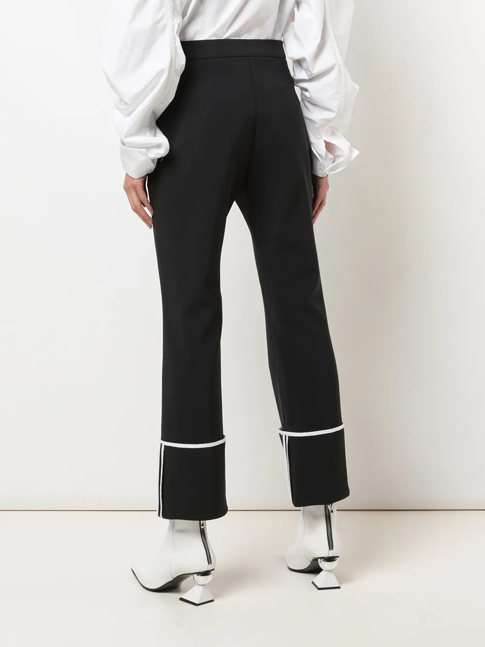 Ellery Broek met manchetten Zwart