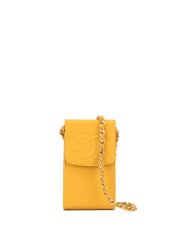 Chanel Pre-owned 1997 Chain Shoulder Bag in Yellow