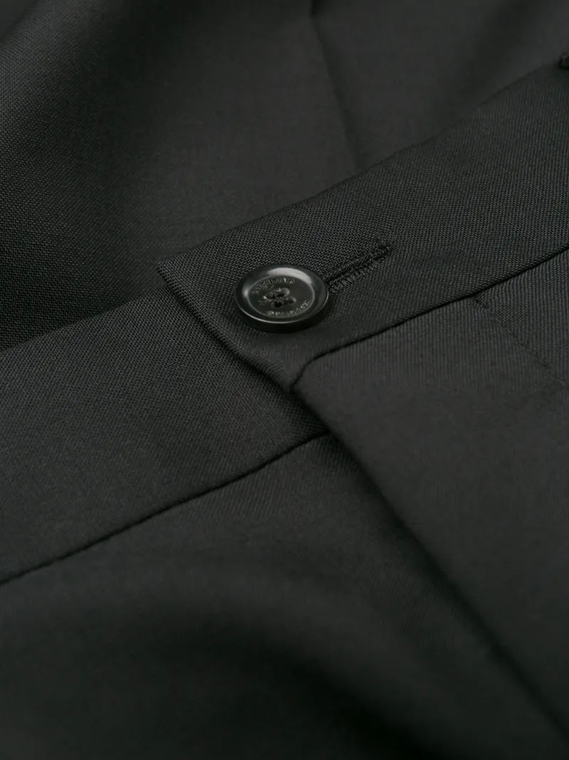 Valentino Stripe Detail Tailored Trousers In Black