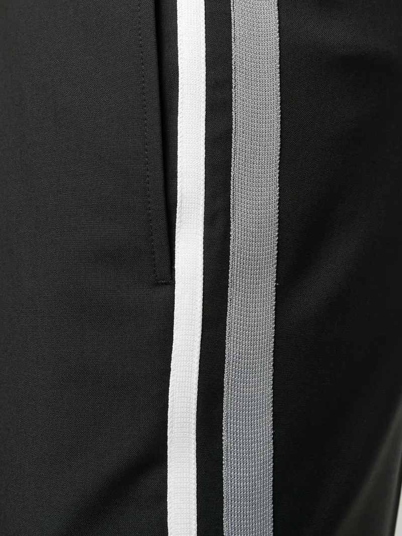 Valentino Stripe Detail Tailored Trousers In Black