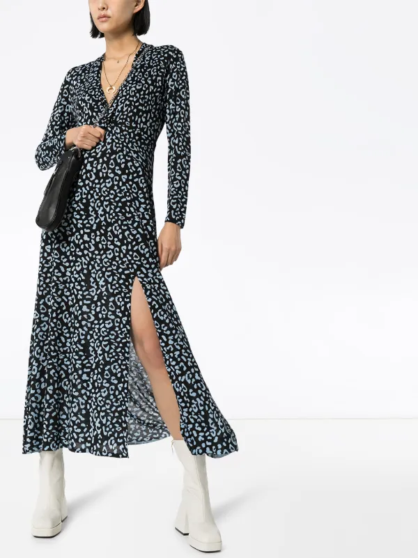 rixo leopard print dress