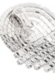 Alessandra Rich Half Circle silver-tone crystal earrings