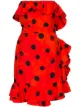 Image 1 of Moschino polka dot ruffle mini dress