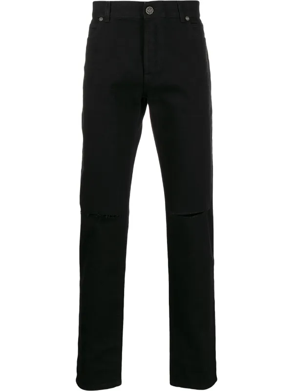 balmain straight leg jeans