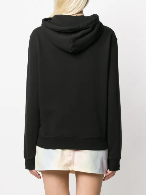 black fiorucci moletom com capuz