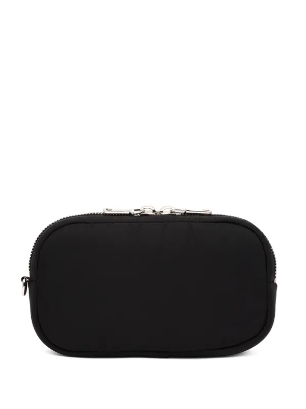 PRADA Logo Plaque Travel Pouch - Farfetch