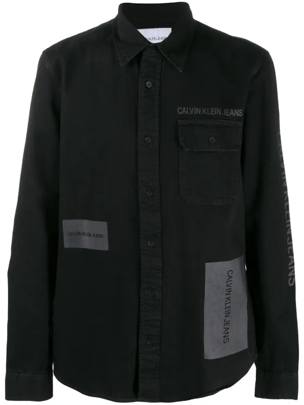 calvin klein jeans black shirt