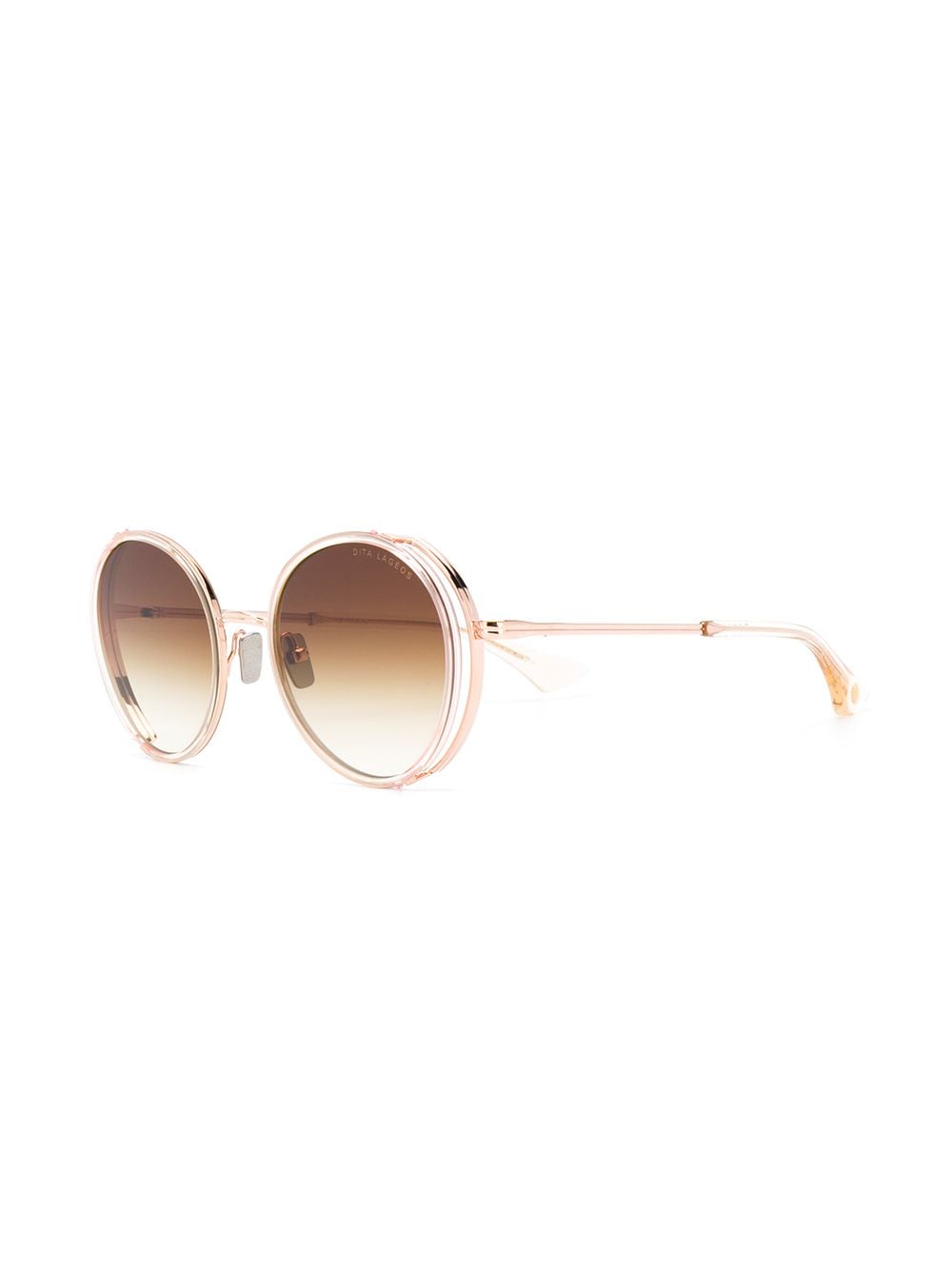 Shop Dita Eyewear Lageos Oversized Sunglasses In Gold