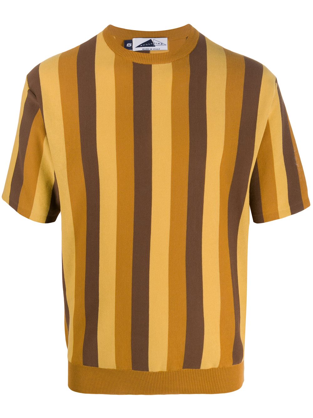 Shop Anglozine Nimes Knitted T-shirt In Yellow