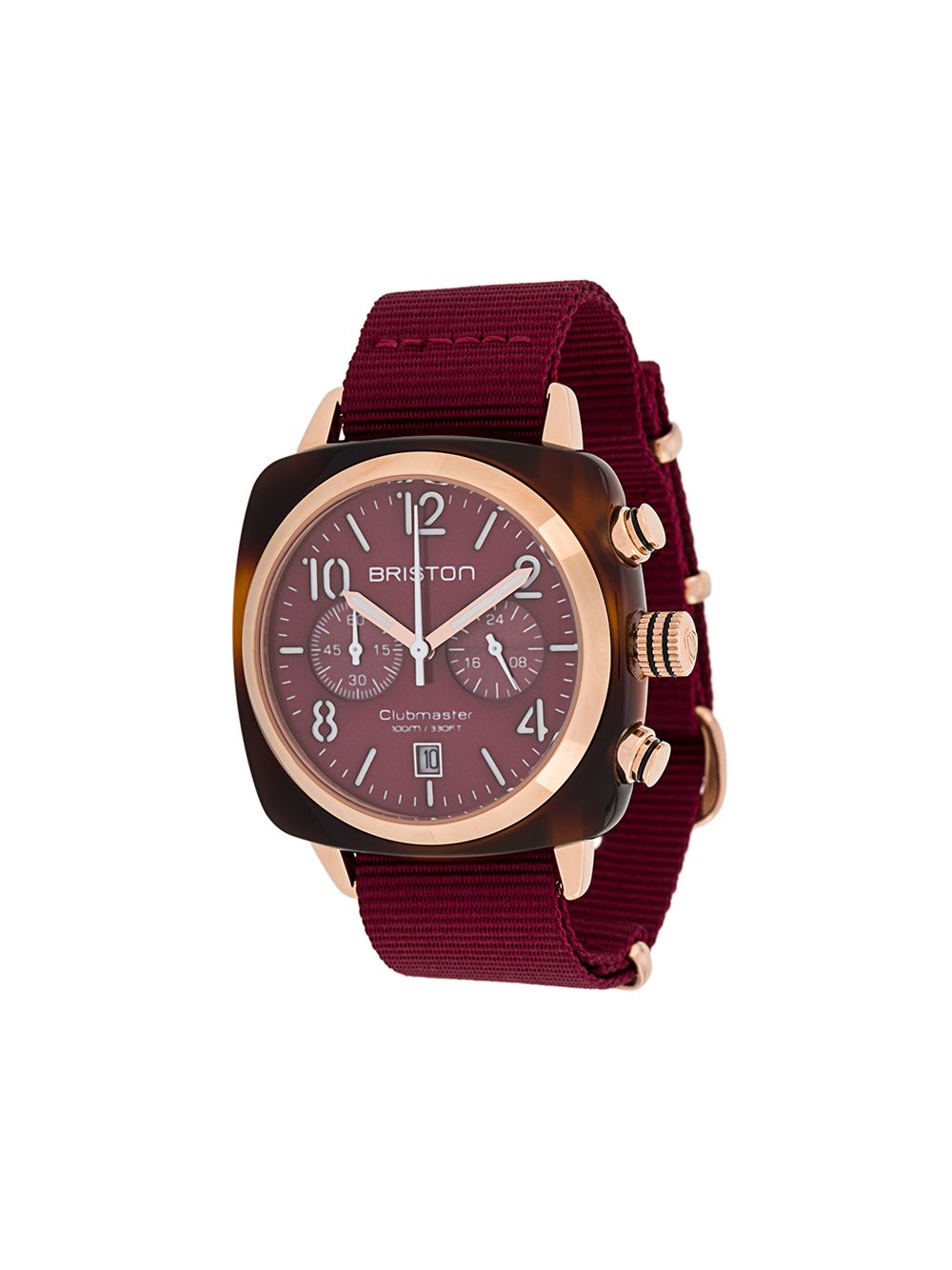 Briston Watches Clubmaster Classic 40毫米腕表 In Red