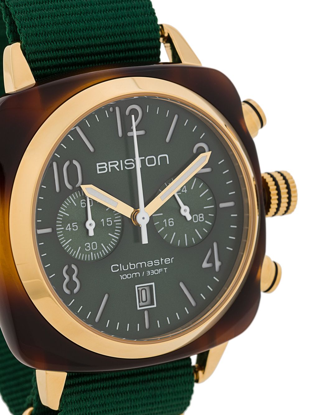 Shop Briston Watches Clubmaster Classic 40mm In Green