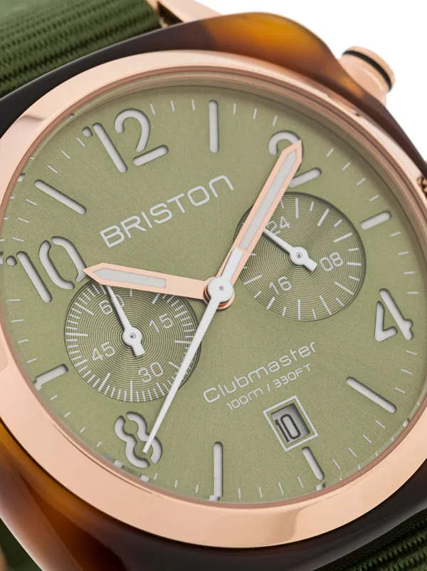 Briston クラブマスター クラシック クロノ 40mm 腕時計 | グリーン 