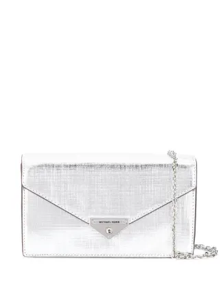 michael kors grey clutch bag