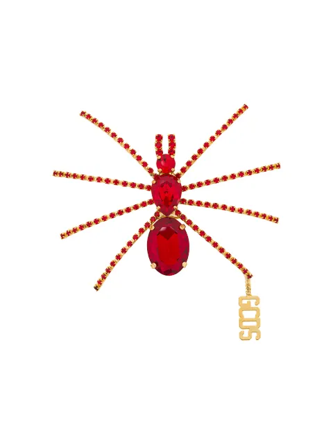 GCDS crystal spider brooch