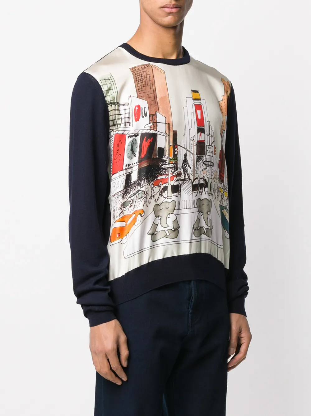 Lanvin Babar The Elephant Print Jumper 