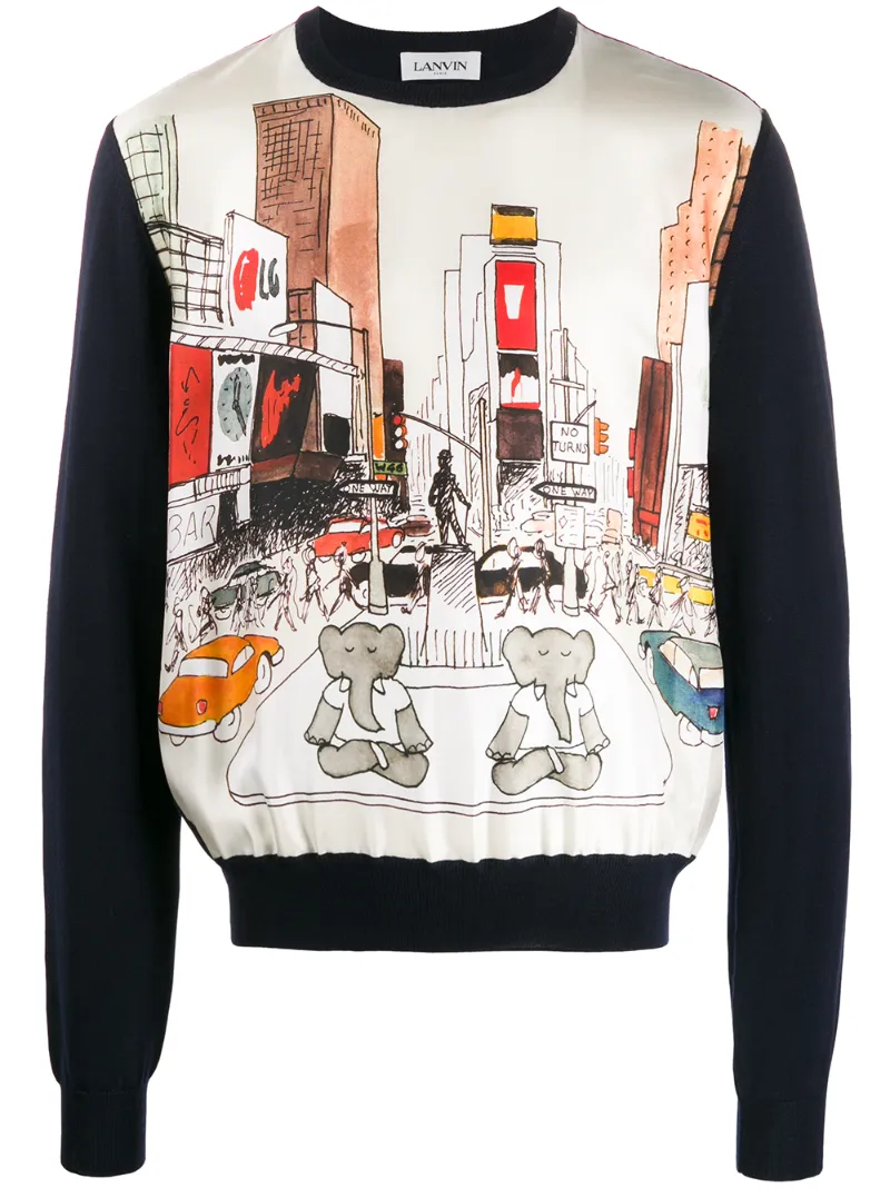 lanvin elephant t shirt