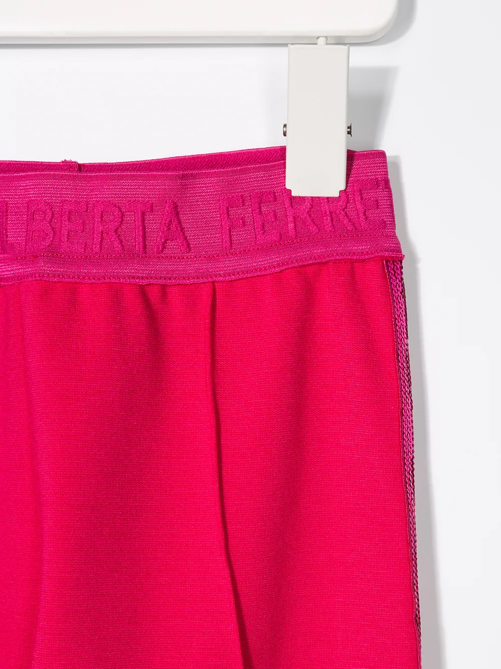 Alberta Ferretti Kids Legging met logo tailleband Roze
