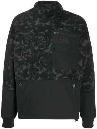 north face patterned fleece