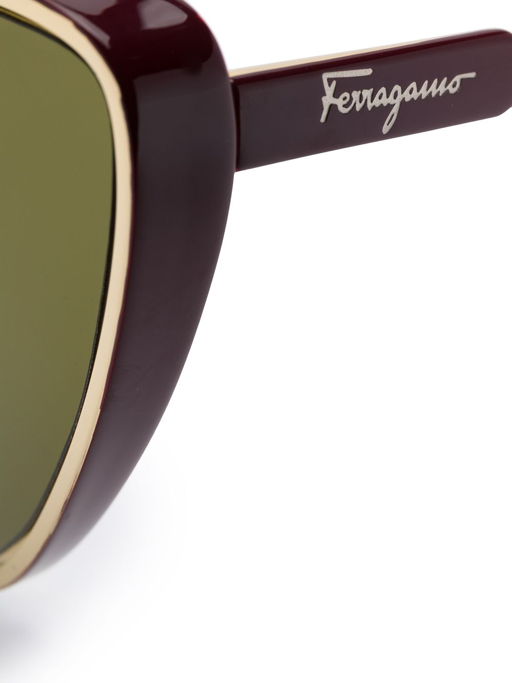 фото Salvatore ferragamo солнцезащитные очки в оправе 'кошачий глаз'