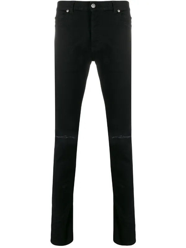 all black balmain jeans