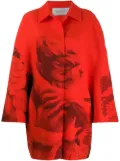Valentino Garavani x Undercover Lovers print oversized coat - Red