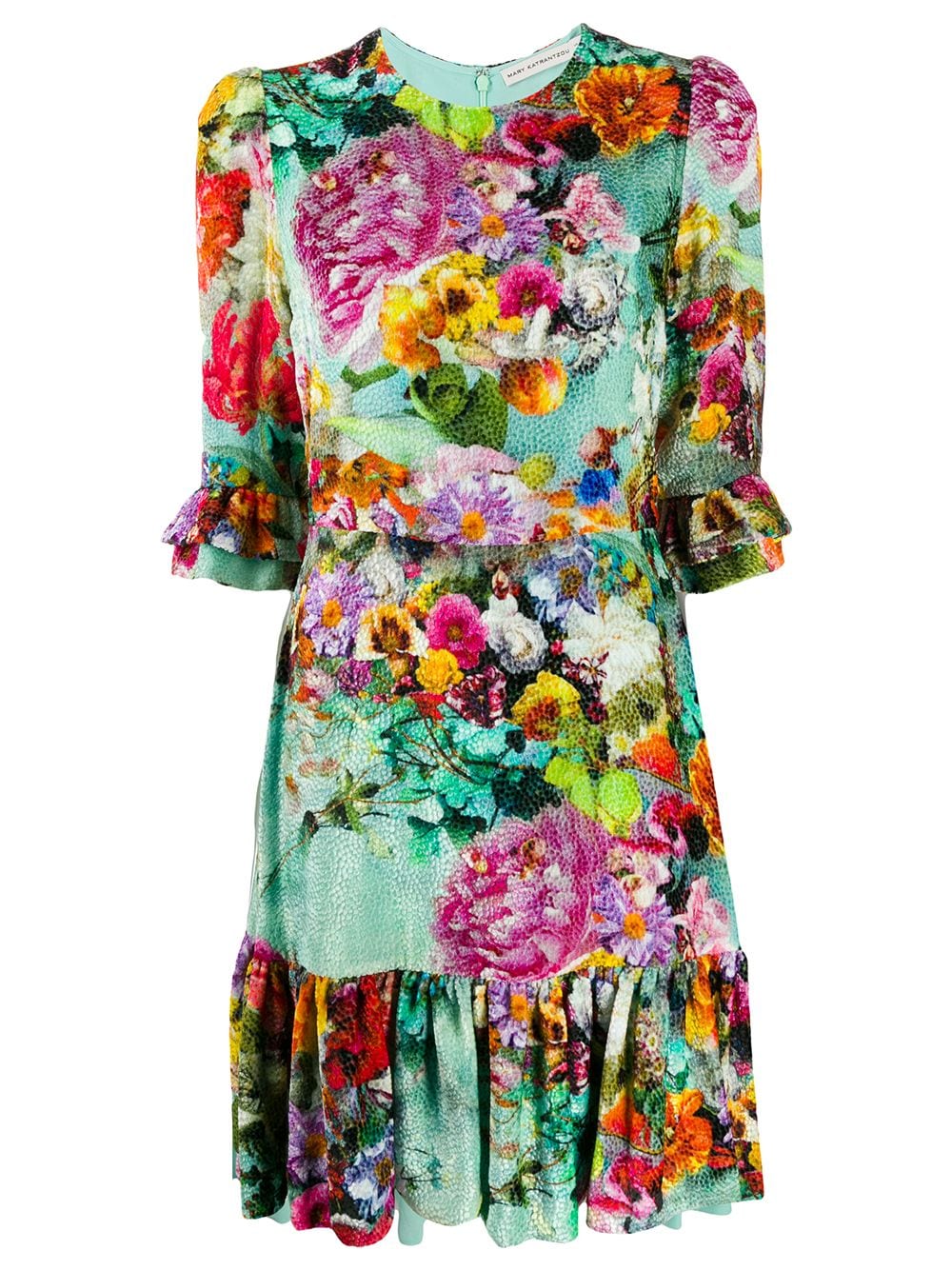 фото Mary katrantzou платье millais с цветочным принтом